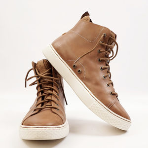 Polo - Ralph Lauren High-Top Leather Sneakers